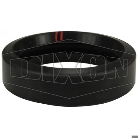 Dixon Grooved Fitting Gasket, 4 in Nominal, FKM-B, Domestic G400VB